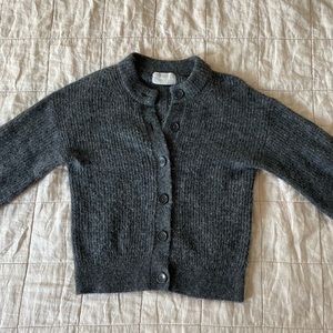 Everlane Charcoal Alpaca Cardigan, S